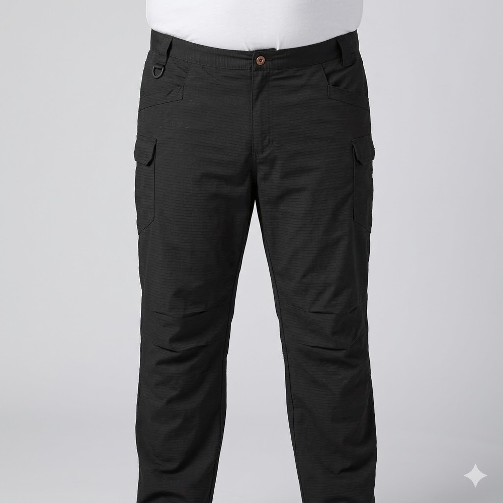 Tactical Series Ripstop Cargo Pants Black‎ Water Resistant XXL